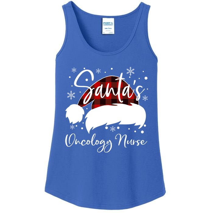 Pediatric Oncology Nurse Elf Oncology Nurse Santas Favorite Gift Ladies Essential Tank