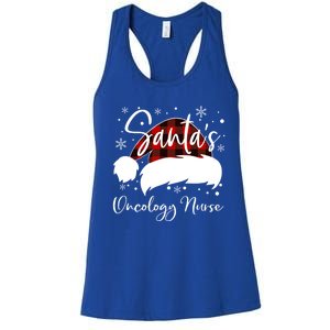 Pediatric Oncology Nurse Elf Oncology Nurse Santas Favorite Gift Women's Racerback Tank