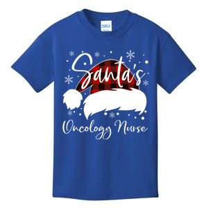 Pediatric Oncology Nurse Elf Oncology Nurse Santas Favorite Gift Kids T-Shirt