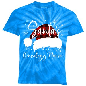 Pediatric Oncology Nurse Elf Oncology Nurse Santas Favorite Gift Kids Tie-Dye T-Shirt