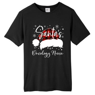 Pediatric Oncology Nurse Elf Oncology Nurse Santas Favorite Funny Gift Tall Fusion ChromaSoft Performance T-Shirt