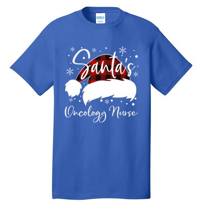 Pediatric Oncology Nurse Elf Oncology Nurse Santas Favorite Funny Gift Tall T-Shirt