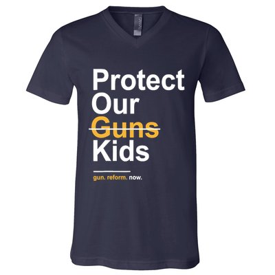 Protect Our Not Guns Gun Control Now End Gun Violence V-Neck T-Shirt