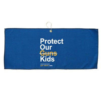Protect Our Not Guns Gun Control Now End Gun Violence Large Microfiber Waffle Golf Towel