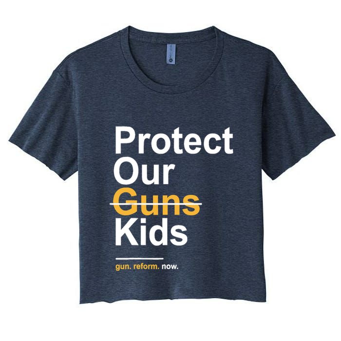 Protect Our Not Guns Gun Control Now End Gun Violence Crop Top