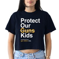 Protect Our Not Guns Gun Control Now End Gun Violence Crop Top