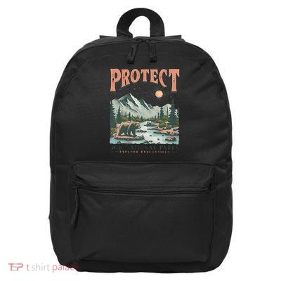 Protect Our National Parks Explore Responsibly 16 in Basic Backpack