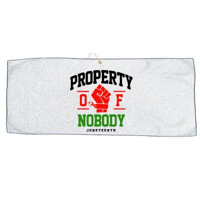 Property Of Nobody Juneteenth Celebrate Black History Month Large Microfiber Waffle Golf Towel