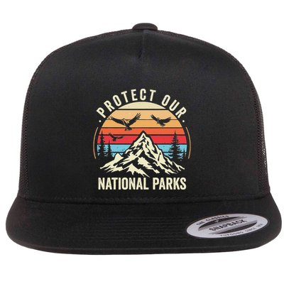 Protect Our National Parks Nature Conservation Flat Bill Trucker Hat