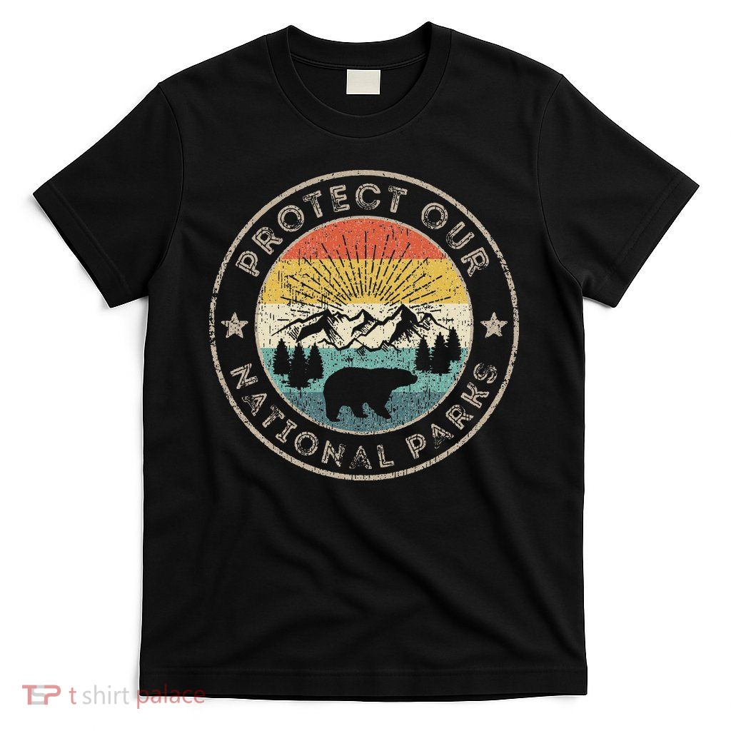 Protect Our National Parks Retro Hiking T-Shirt