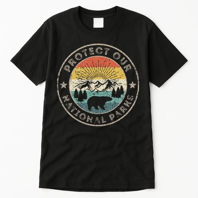 Protect Our National Parks Retro Hiking Tall T-Shirt