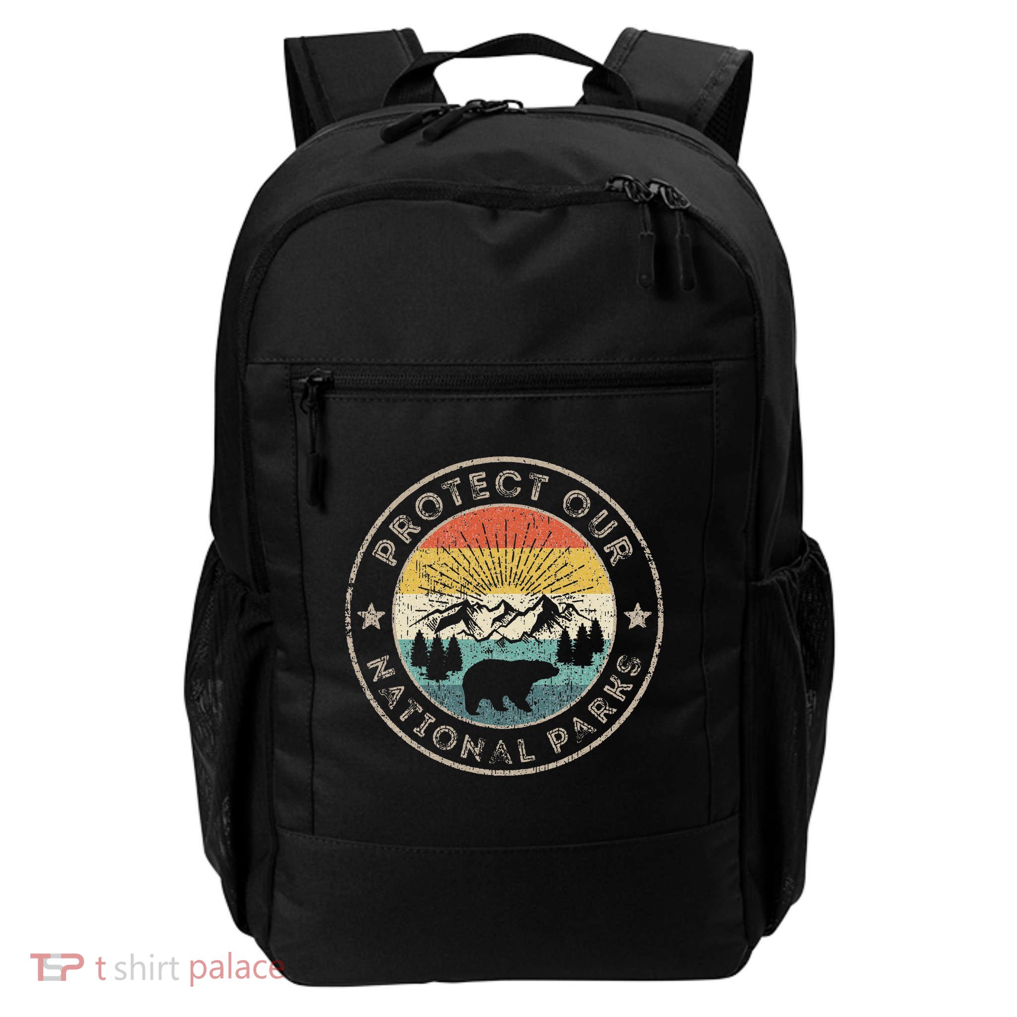 Protect Our National Parks Retro Hiking Backpack