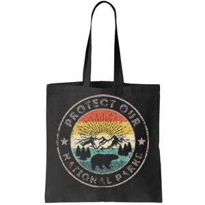 Protect Our National Parks Retro Hiking Tote Bag