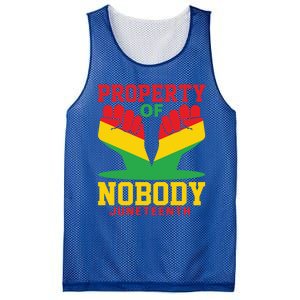 Property Of Nobody Junenth Black History Junenth Gift Mesh Reversible Basketball Jersey Tank