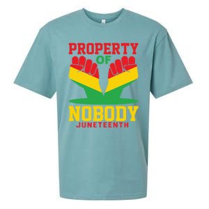 Property Of Nobody Junenth Black History Junenth Gift Sueded Cloud Jersey T-Shirt