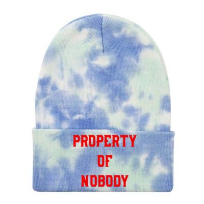 Property Of Nobody Crewneck Great Gift Feminist Af Tie Dye 12in Knit Beanie