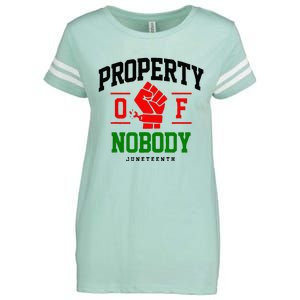 Property Of Nobody Juneteenth Black woman Gifts Enza Ladies Jersey Football T-Shirt