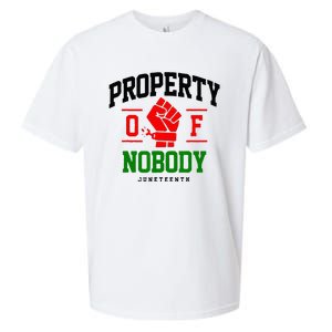 Property Of Nobody Juneteenth Black woman Gifts Sueded Cloud Jersey T-Shirt