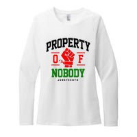 Property Of Nobody Juneteenth Black woman Gifts Womens CVC Long Sleeve Shirt