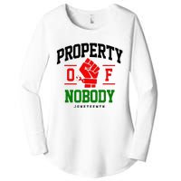 Property Of Nobody Juneteenth Black woman Gifts Women's Perfect Tri Tunic Long Sleeve Shirt