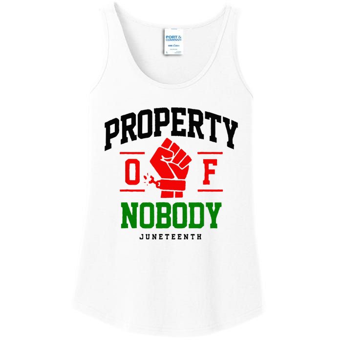 Property Of Nobody Juneteenth Black woman Gifts Ladies Essential Tank