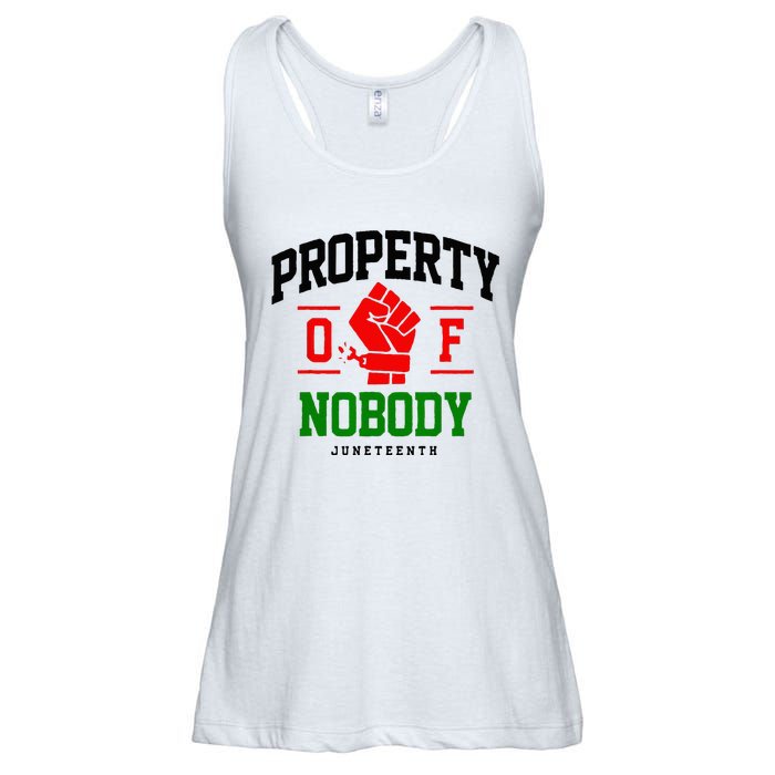 Property Of Nobody Juneteenth Black woman Gifts Ladies Essential Flowy Tank