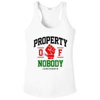 Property Of Nobody Juneteenth Black woman Gifts Ladies PosiCharge Competitor Racerback Tank