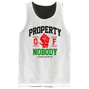 Property Of Nobody Juneteenth Black woman Gifts Mesh Reversible Basketball Jersey Tank