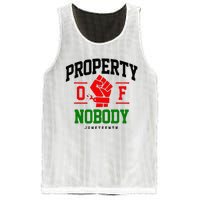 Property Of Nobody Juneteenth Black woman Gifts Mesh Reversible Basketball Jersey Tank