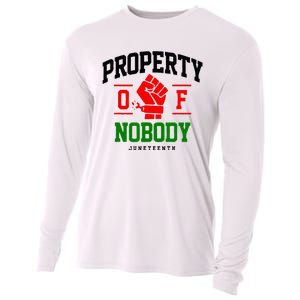 Property Of Nobody Juneteenth Black woman Gifts Cooling Performance Long Sleeve Crew