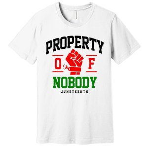 Property Of Nobody Juneteenth Black woman Gifts Premium T-Shirt