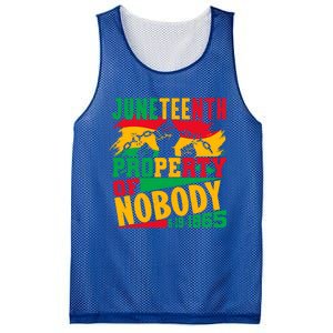 Property Of Nobody Junenth Black History 1865 Freedom Meaningful Gift Mesh Reversible Basketball Jersey Tank