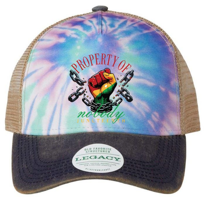 Property Of Nobody Juneteenth Juneteenth The Real Independence Legacy Tie Dye Trucker Hat
