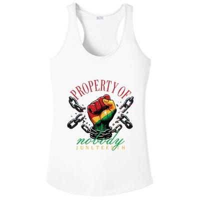 Property Of Nobody Juneteenth Juneteenth The Real Independence Ladies PosiCharge Competitor Racerback Tank