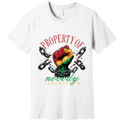 Property Of Nobody Juneteenth Juneteenth The Real Independence Premium T-Shirt