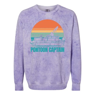 Pontoon Captain Colorblast Crewneck Sweatshirt