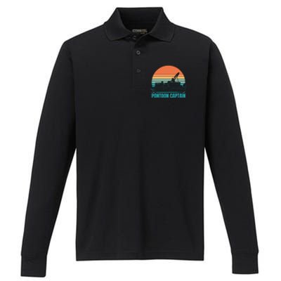 Pontoon Captain Performance Long Sleeve Polo