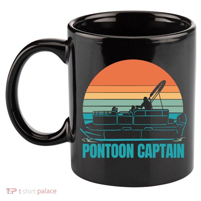 Pontoon Captain 11oz C Handle Ceramic Mug