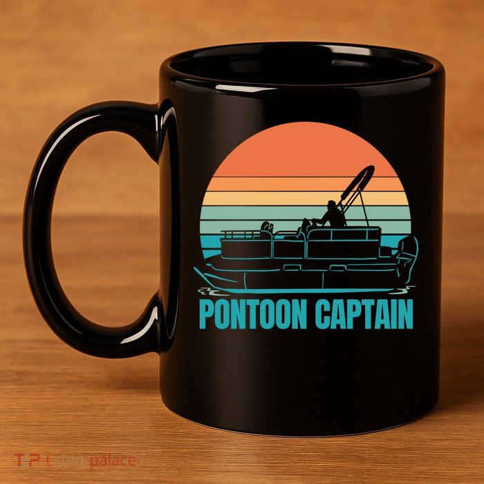 Pontoon Captain 11oz C Handle Ceramic Mug
