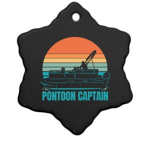 Pontoon Captain Ceramic Star Ornament