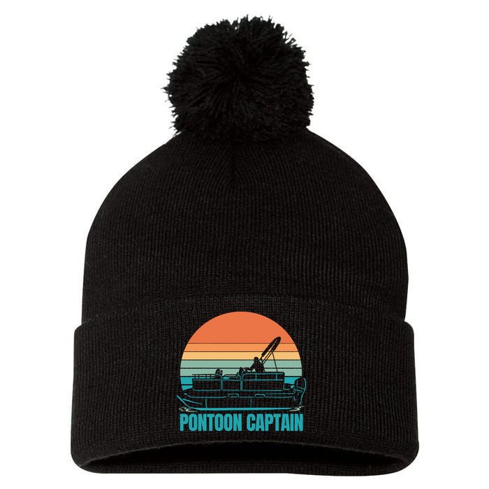 Pontoon Captain Pom Pom 12in Knit Beanie