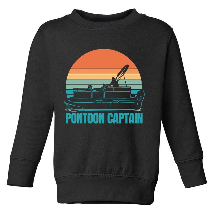 Pontoon Captain Toddler Sweatshirt