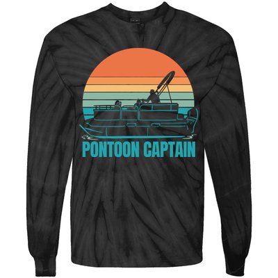 Pontoon Captain Tie-Dye Long Sleeve Shirt