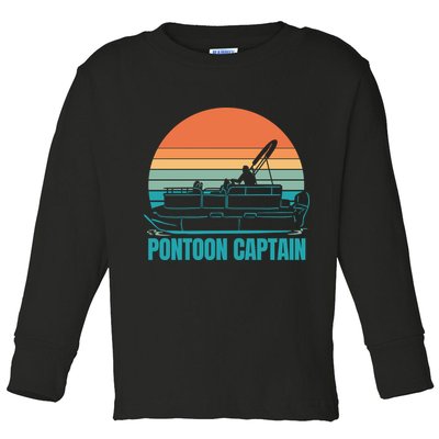 Pontoon Captain Toddler Long Sleeve Shirt