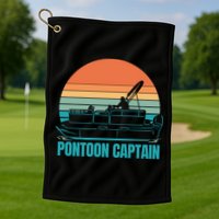 Pontoon Captain Golf Towel