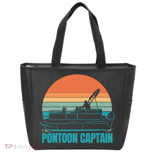 Pontoon Captain Zip Tote Bag