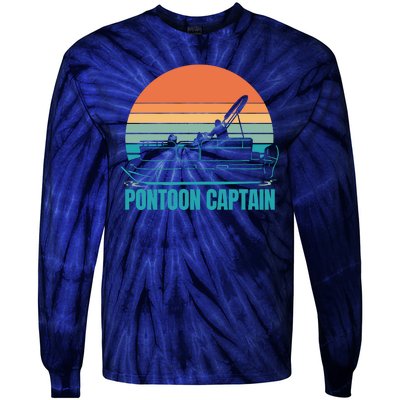 Pontoon Captain Tie-Dye Long Sleeve Shirt