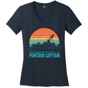 Pontoon Captain Women's V-Neck T-Shirt