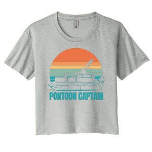 Pontoon Captain Women's Crop Top Tee