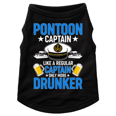 Pontoon Captain Like A Regular Captain Only More Drunker Beer Doggie Tank